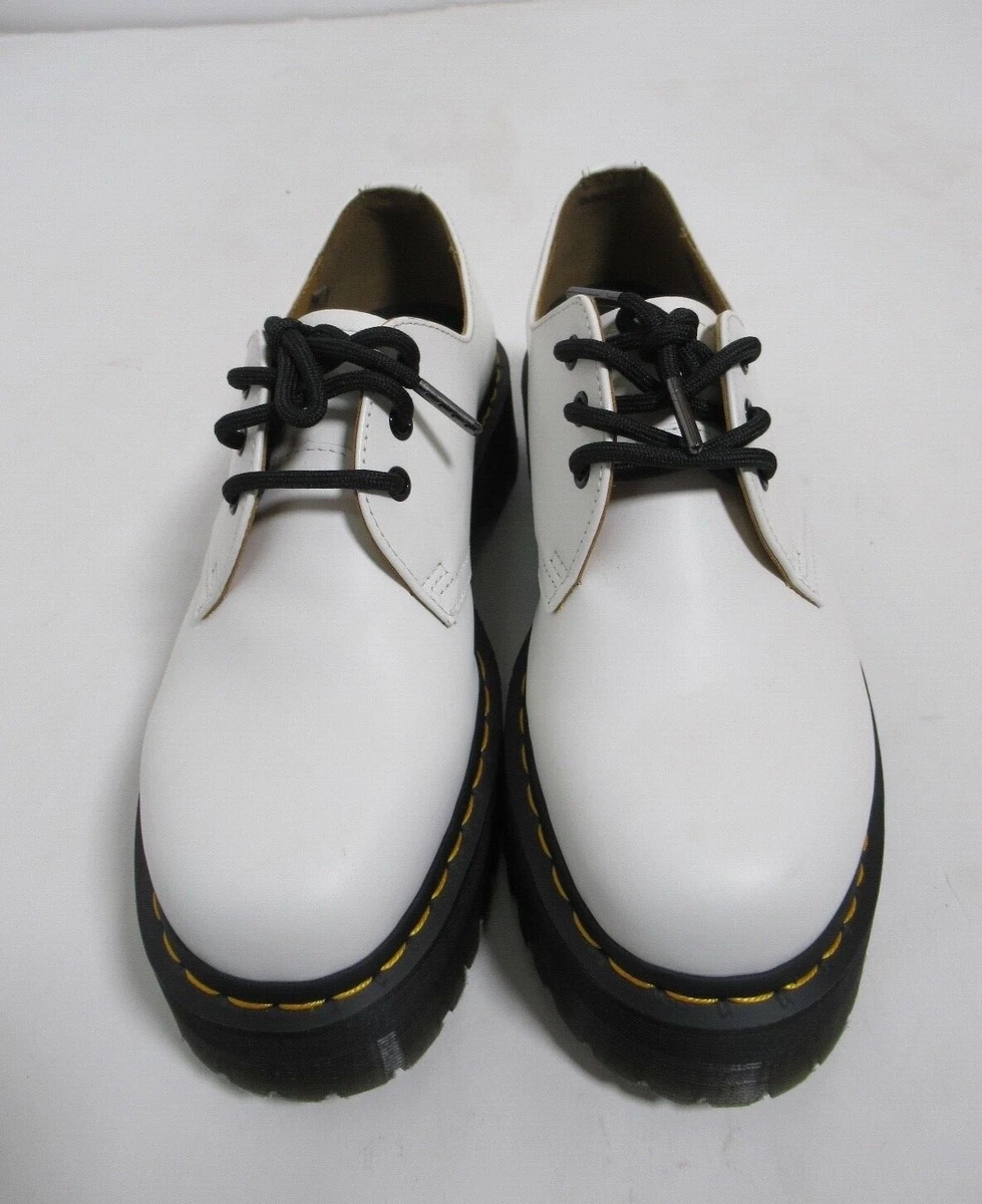 DR MARTENS 1461 Smooth Leather Platform Shoes