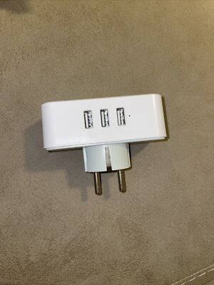 Brand New Tessan White Travel Adapter Type A