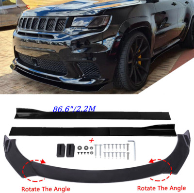 Spoilerschwert Front Spoilerlippe + +Seitenschweller Für Jeep Grand Cherokee WK2