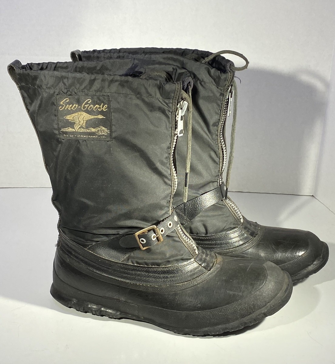SNO - GOOSE VINTAGE 1970'S TALL SNOWMOBILE WINTER SNOW BOOTS