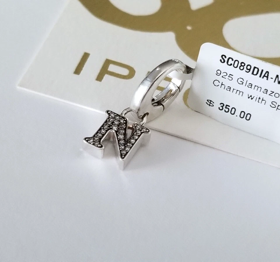 IPPOLITA *RARO* Diamante Inicial Letra "N" Dije Colgante Potenciador - ¡NUEVO CON ETIQUETAS! $350 Foto 4 de 4