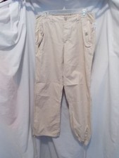 NEW Tommy Hilfiger Size 6 Tan Button-Fly Cargo Pants 2-Pocket FREE SHIPPING 