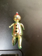 Soffieria de Carlini Vintage Italian Blown Glass Clown Christmas Ornament 