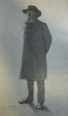 1901 Vintage Magazine Illustration Author Edward Everett Hale