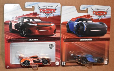 Disney Pixar Cars TIM TREADLESS & JACKSON STORM Diecast 1:55 NEW
