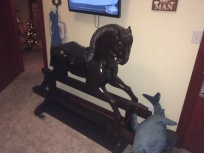 mahogany rocking horse