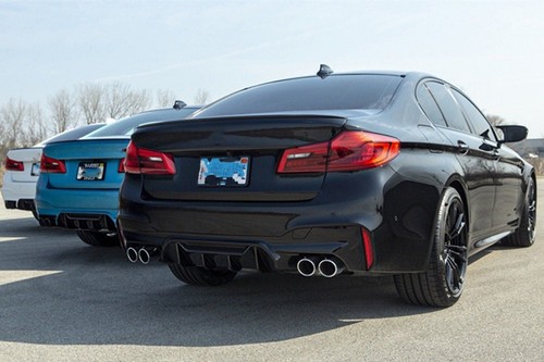 For BMW 5 Series G30 G31 G38 2017-2022 Rear Bumper Diffuser Spoiler - Picture 11 of 12