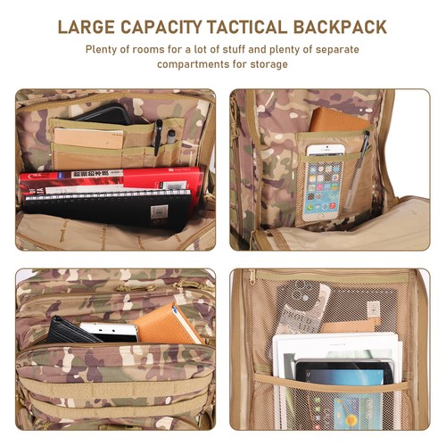Mochila Multifuncional 45L Exterior Mochila Deportiva Camping Senderismo Bolsa de Viaje EE. UU. - Imagen 49 de 50