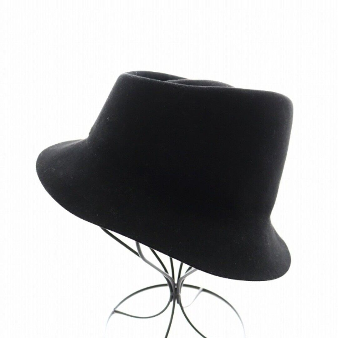 Hermes Serie Folded Hat Felt 58 Black OH Used Hermes Serie Folded Hat Felt 58 Black OH Used