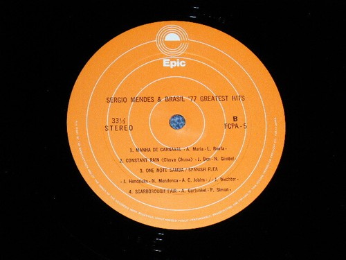 SERGIO MENDES & BRASI; '77 Japan 1973 FCPA-5 Mail Order NM LP GREATEST HITS - Picture 8 of 9