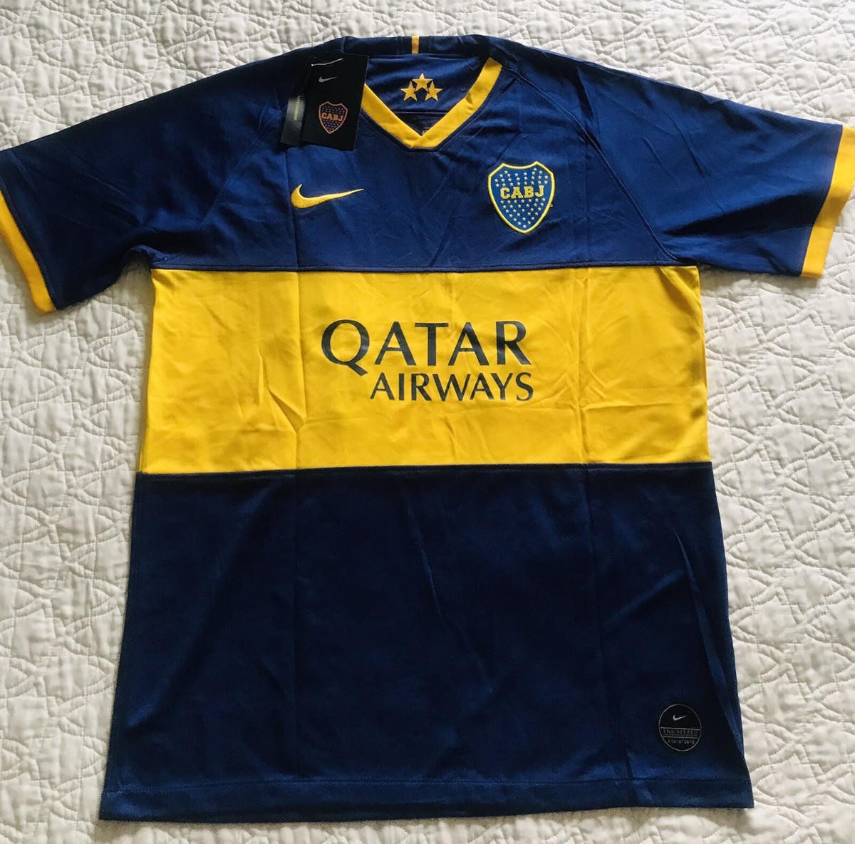 Boca Juniors Nike シャツ Qatar Airways CABJ Nike Boca Juniors Jersey Size Small CABJ Dri-fit Qatar