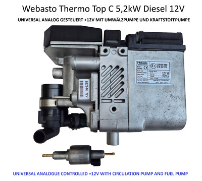 Webasto Thermo Top C 5,2kW Standheizung Diesel Universal Analog +12V START
