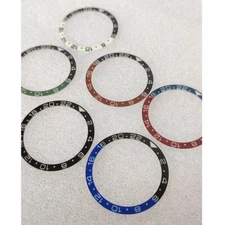 38mm Sapphire Glass Bezel Blue Luminous Inner 31.5mm Watch Flat Ring Accessories