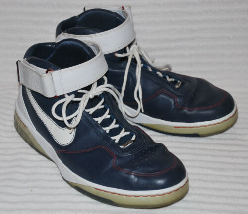 Porque Picante Calle principal Zapatillas de baloncesto Nike Air Force 25 para hombre de cuero azul y  blanco 13 | eBay