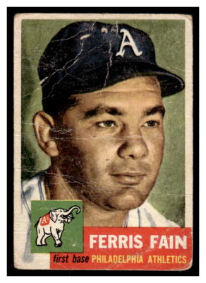 1953 Topps Baseball #24 Ferris Fain 128E-03