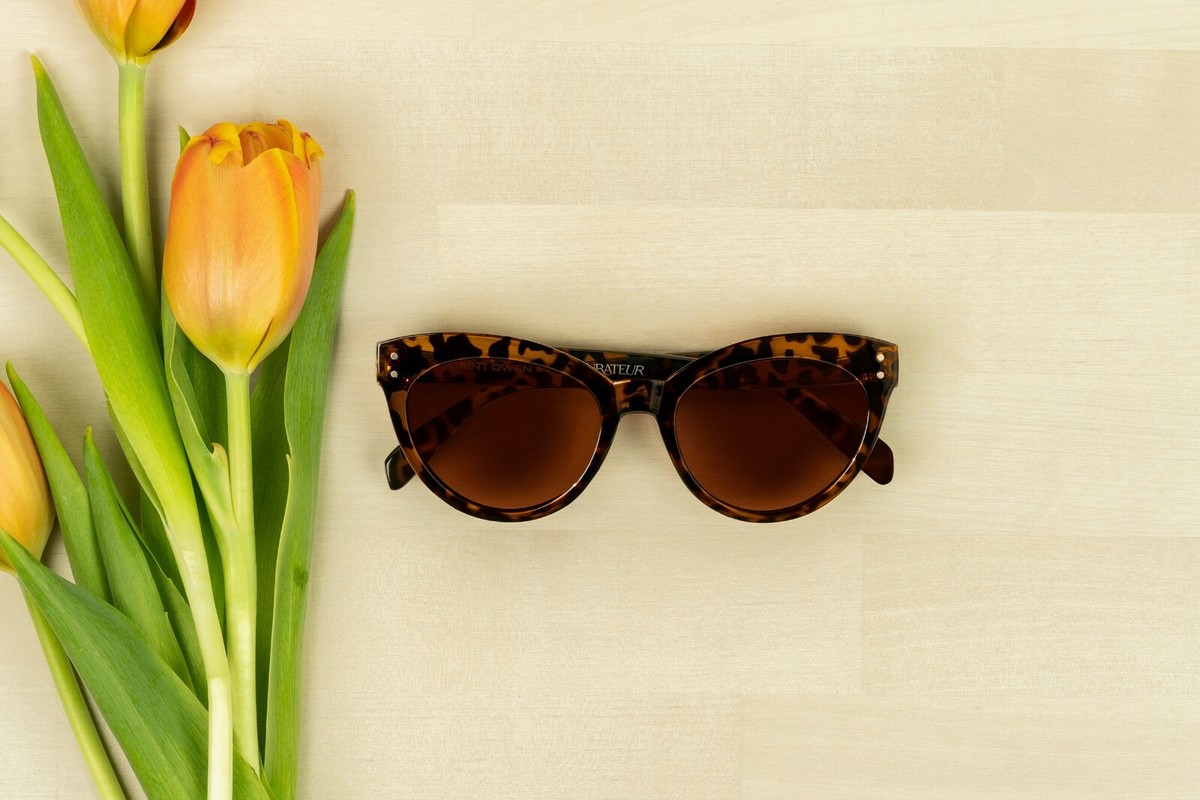 Saint Owen X Curateur WYLDE Tortoise Sunglasses with Case 