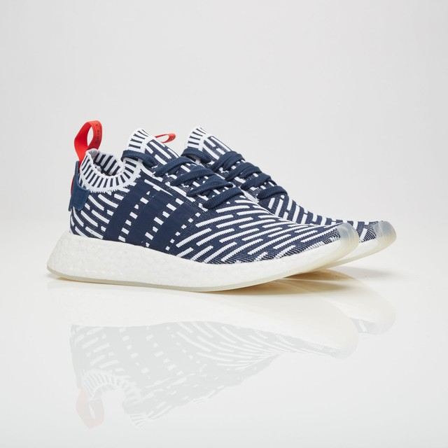 Adidas NMD R2 Primeknit NavyWhite Red Roni BB2909 Men's Size 10.5 Adidas NMD R2 Primeknit NavyWhite Red Roni BB2909 Men's Size 10.5