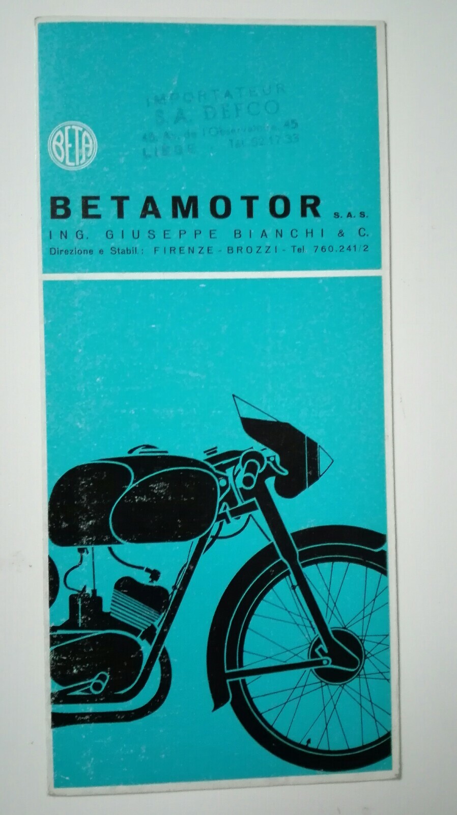 Brochure motos BETAMOTOR pour identifier les pièces d'origine et réussir sa réparation