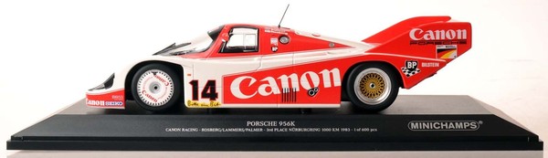 Minichamps 155836614 Porsche 956K Rosberg/Lammers NüRburgring 1983 1:18 Neu/Ovp-image