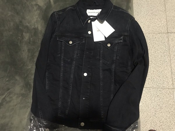 Chaqueta vaquera Hombre talla XS Calvin Klein jeans slim Denim- azul negra