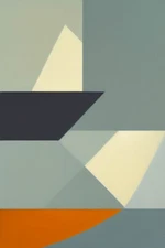 Large Abstract Painting 2x3 ft. Complex Geometric Demrin Fine Art Original NEW