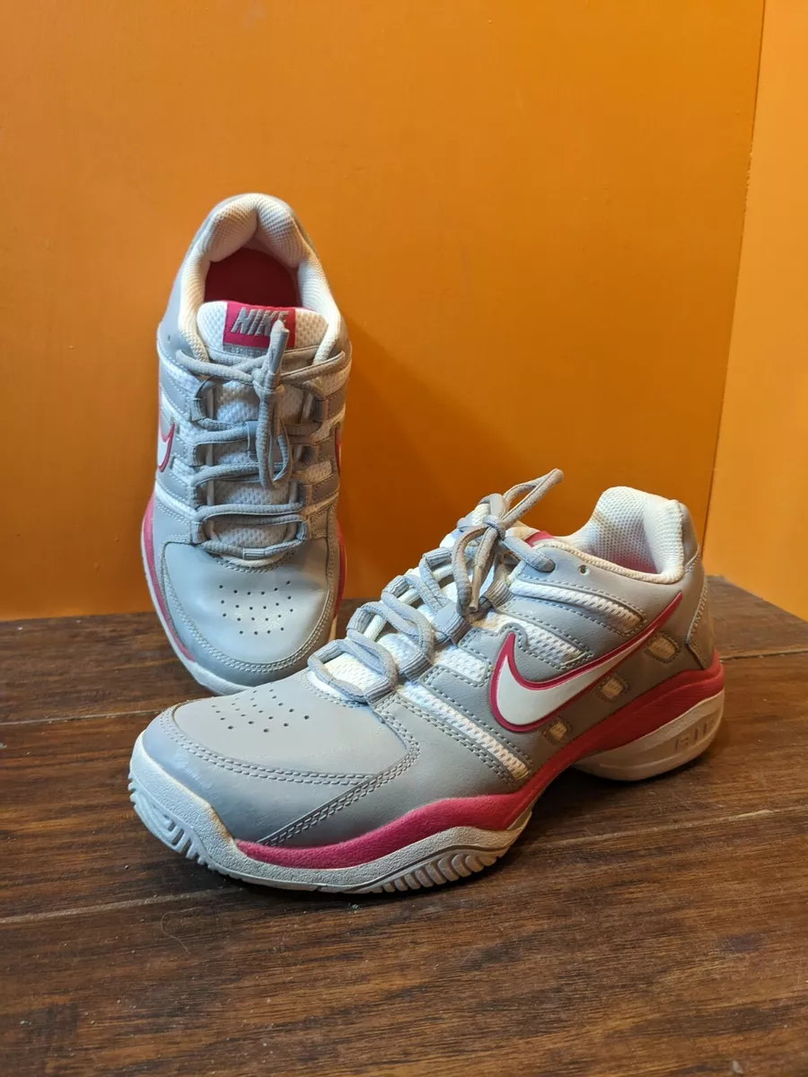 Vintage Nike Air Serve Return Gray White Pink Size 7 Womens Tennis Shoe Sneaker