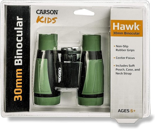Carson Optical Kid's Hawk 30mm Binocular (HU-530) w/ Pouch & Neck Strap NEW! - Picture 3 of 6
