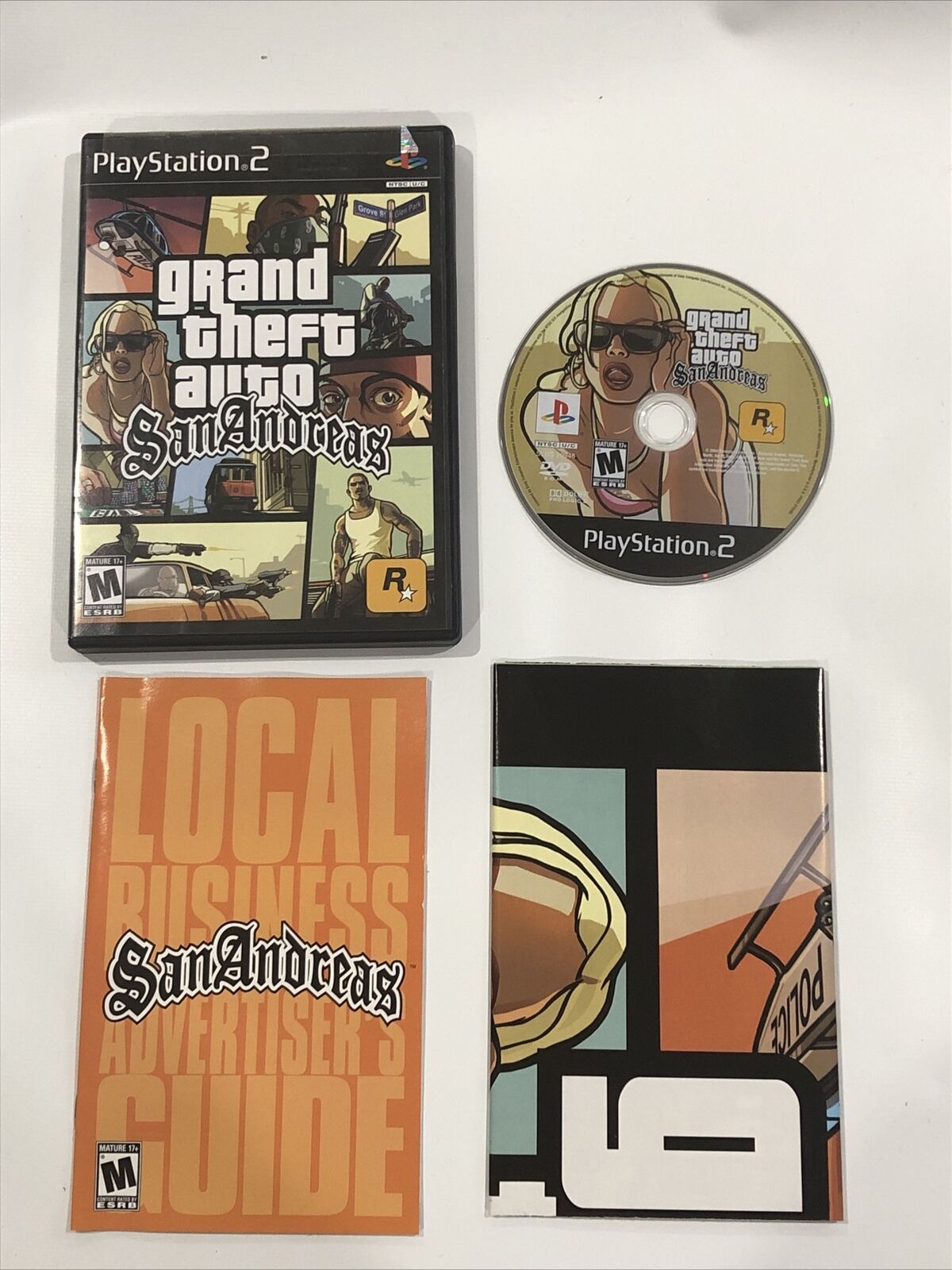 Grand Theft Auto: San Andreas (PS2) *With MAP* *Near Mint* 5026555302616