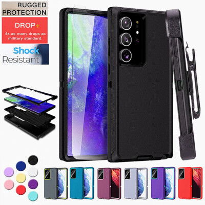 For Samsung Galaxy S20 S20+ Plus Ultra Defender Shockproof Case W/Clip & Screen