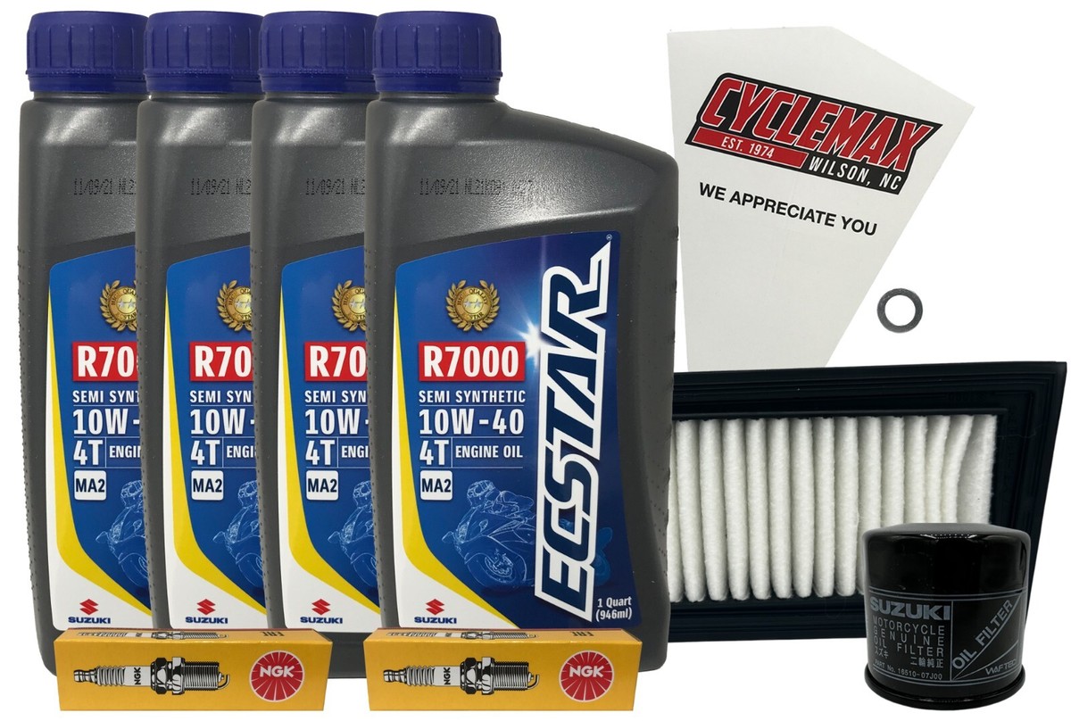 Cyclemax Semi-Synthetic Tune Up Kit w/ Spark Plugs fits 2003-2018
