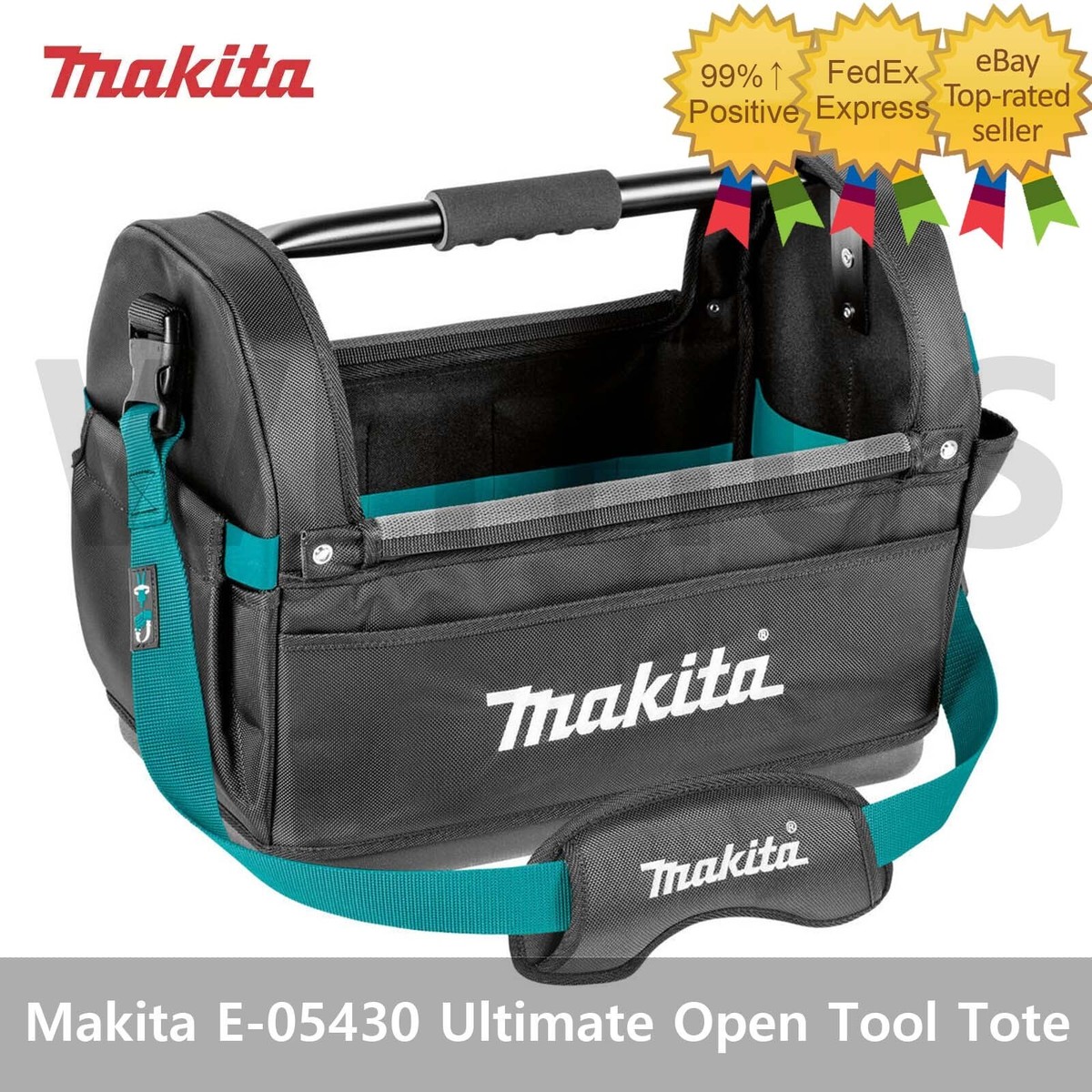 Makita E-05430 Ultimate Open Tool Tote 29.7L Power Tool Bag Toolbag with Strap Makita E-05430 Ultimate Open Tool Tote 29.7L Power Tool Bag Toolbag with Strap