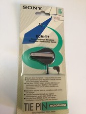 NEW OLD STOCK Sony ECM-T7 Tie Pin Electret Condenser Microphone Spy Recording