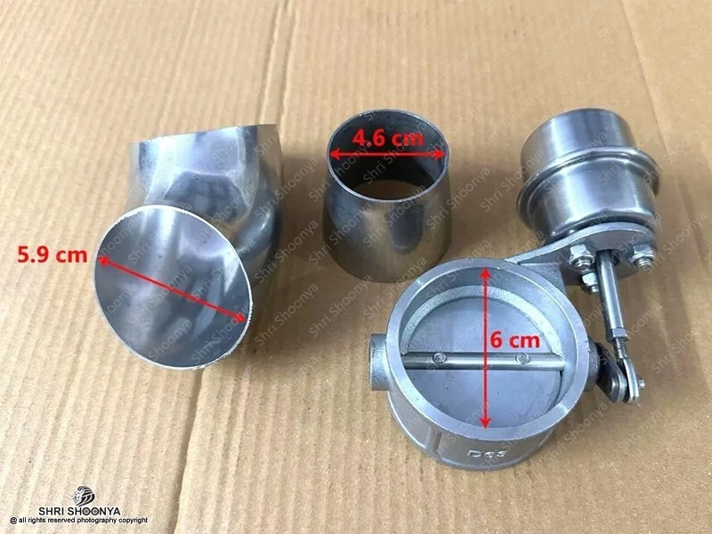 Muffler Exhaust 2.3" Electric Valve Remote Control Sound Silencer Suzuki Samurai - Image 4 of 4