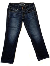 American Eagle Artist Jeans Pants Low Rise 2 Button Women 6 Regular Stretch