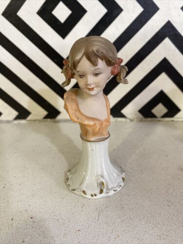 Lovely Vintage CAPODIMONTE Miniature Bust Of A Girl - Picture 4 of 8