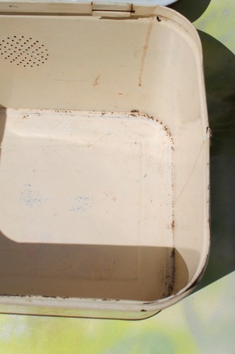 Vintage National Can Corp. Metal Bread Box, Geraniums FREE SHIP! - Picture 10 of 12