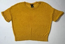 Preowned- H&M Short Sleeve Crop Top Sweater Womens (Size M)