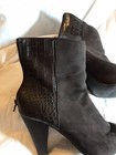 NEW DIRECTION ALYSSE BROWN ZIP POINTED  TOE ANKLE BOOTS 9.5 M EUC — photo 1