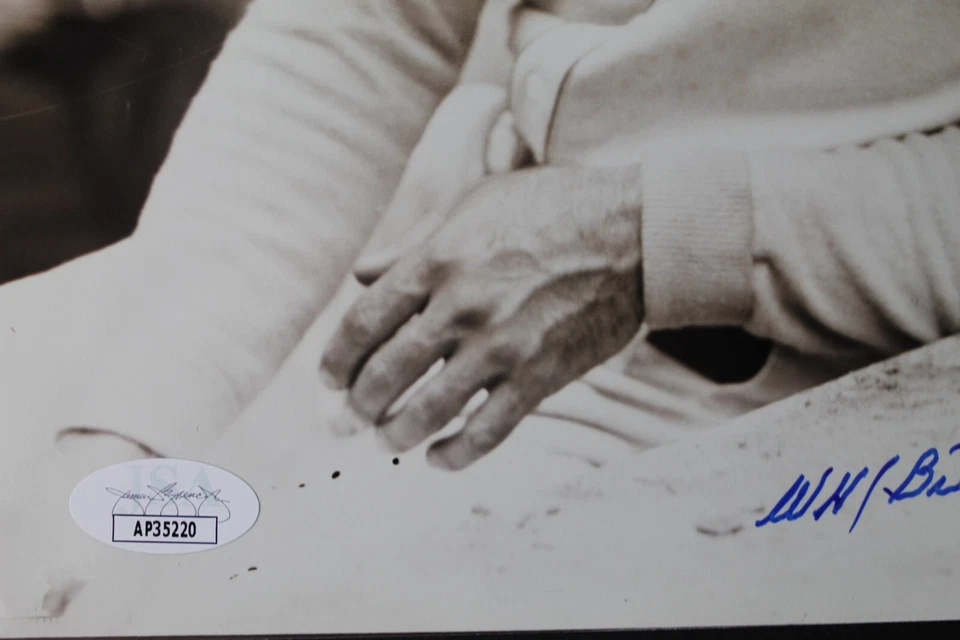 Bill Terry (d.1989) HOF NY Giants Autographed 8x10 Signed Vintage Photo JSA - Image 4 of 4