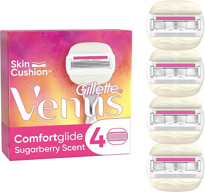 8 x Gillette Comfortgilde Sugarberry Scent Damen 5-Klingen System 2x4 Stück