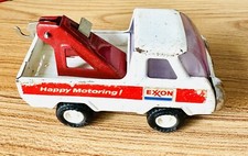Vintage 1976 Buddy L Pressed Steel Exxon Happy Motoring Tow Truck Wrecker Toy