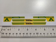 Tiny Tonka Camper Van and Trailer Set of Replacement Stickers With Teepee. 