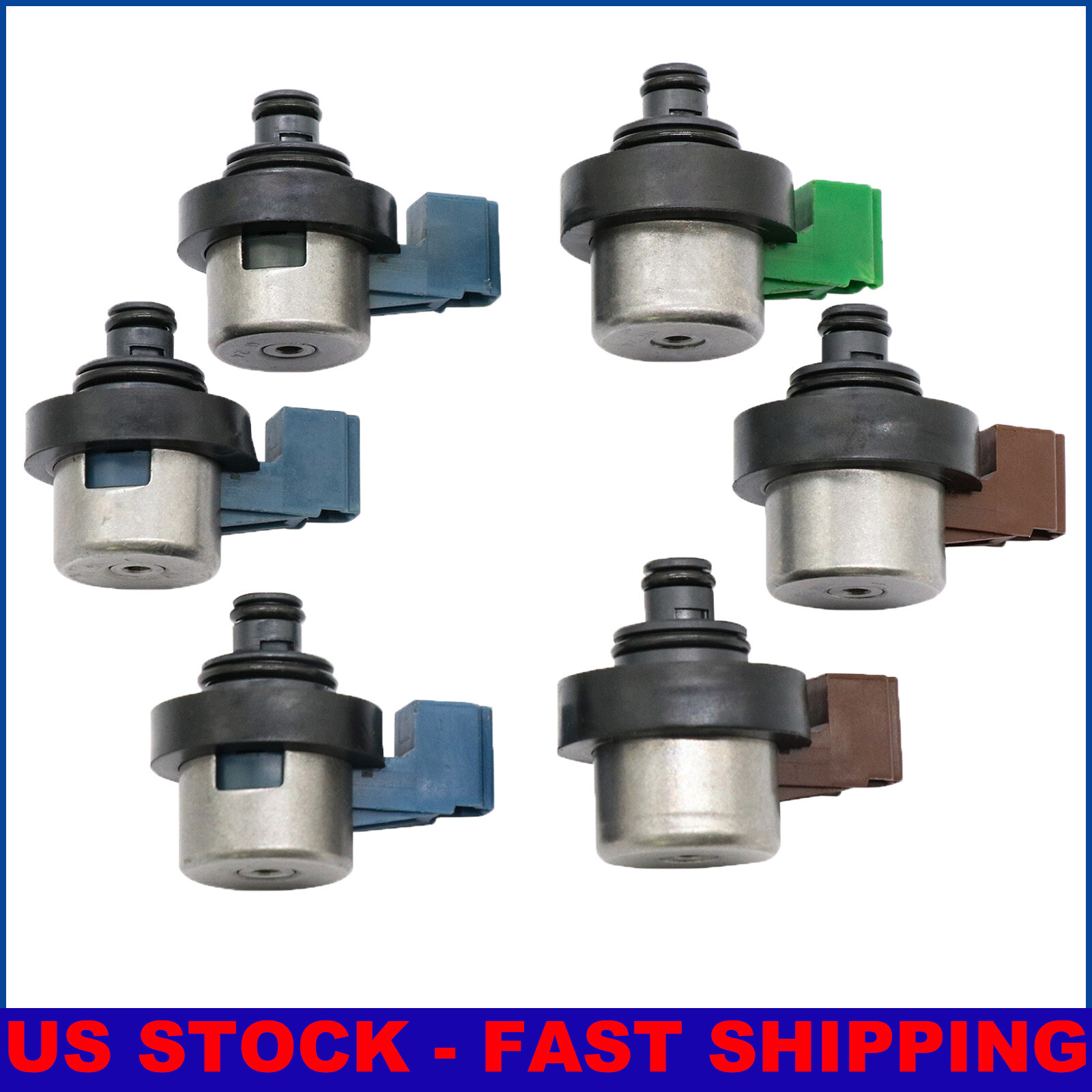 GENUINE 6Pcs 4EAT Transmission Solenoids set For Subaru Forester 2.5