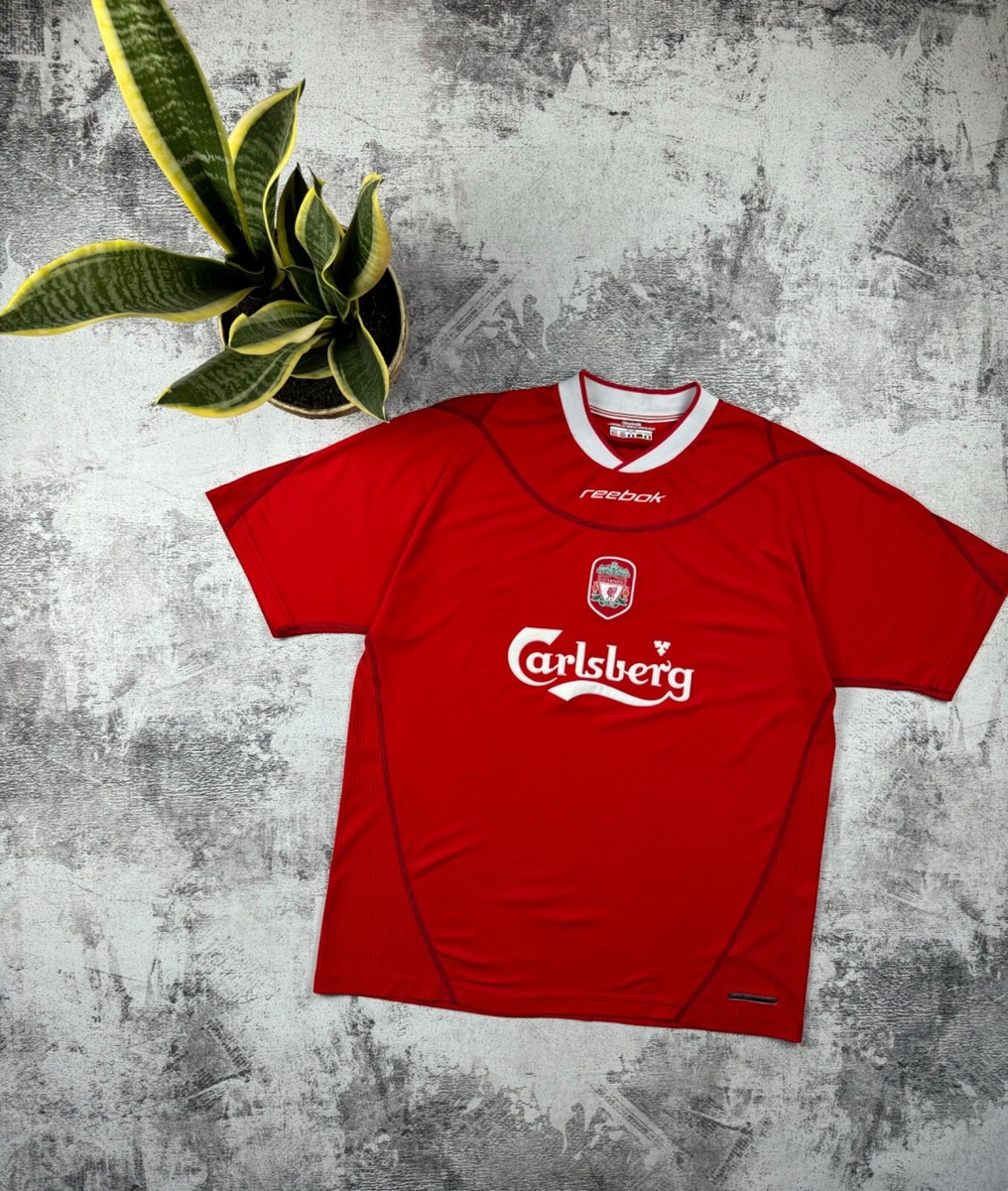 Vintage Liverpool 2002/2003 Red Soccer Football Garlsberg Reebok