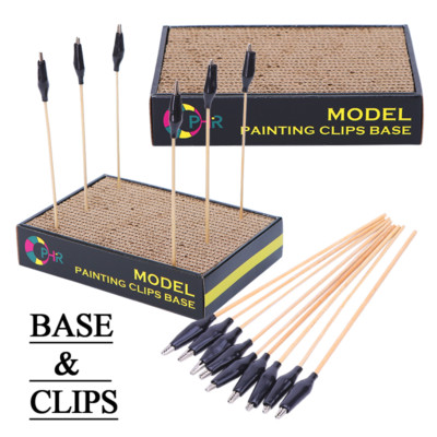 Model Paint Clips OPHIR Color Clip Base Model Stand Holder & Coloring Clips f Craft Model ...