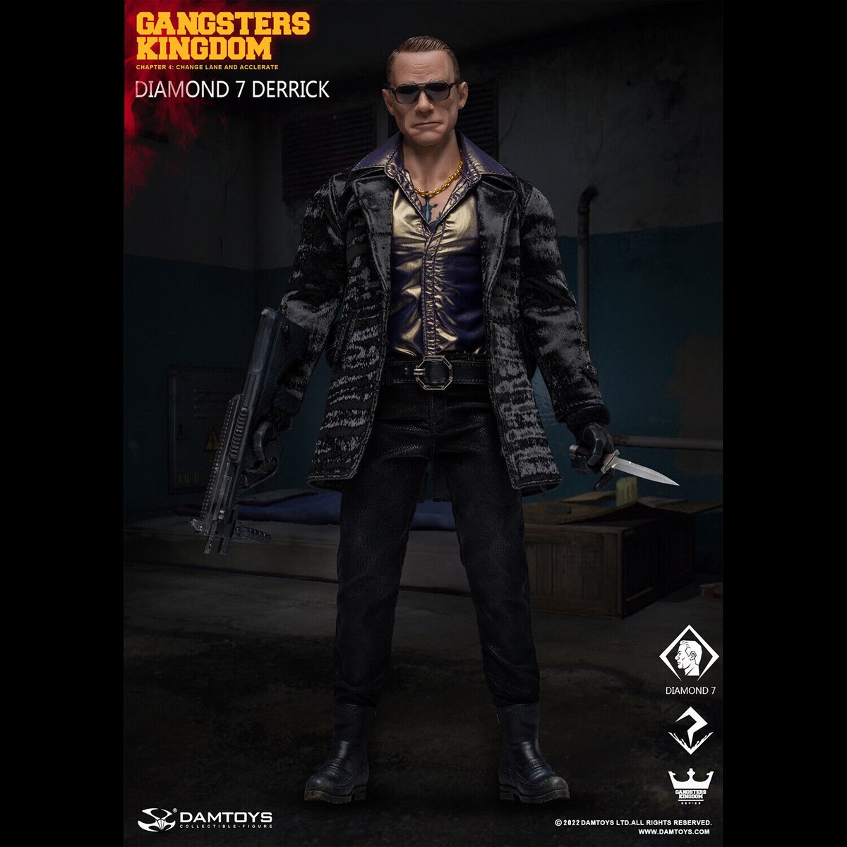 DAMTOYS GK026 1/6 Scale Gangsters Kingdom DIAMONDS 7 DERRICK