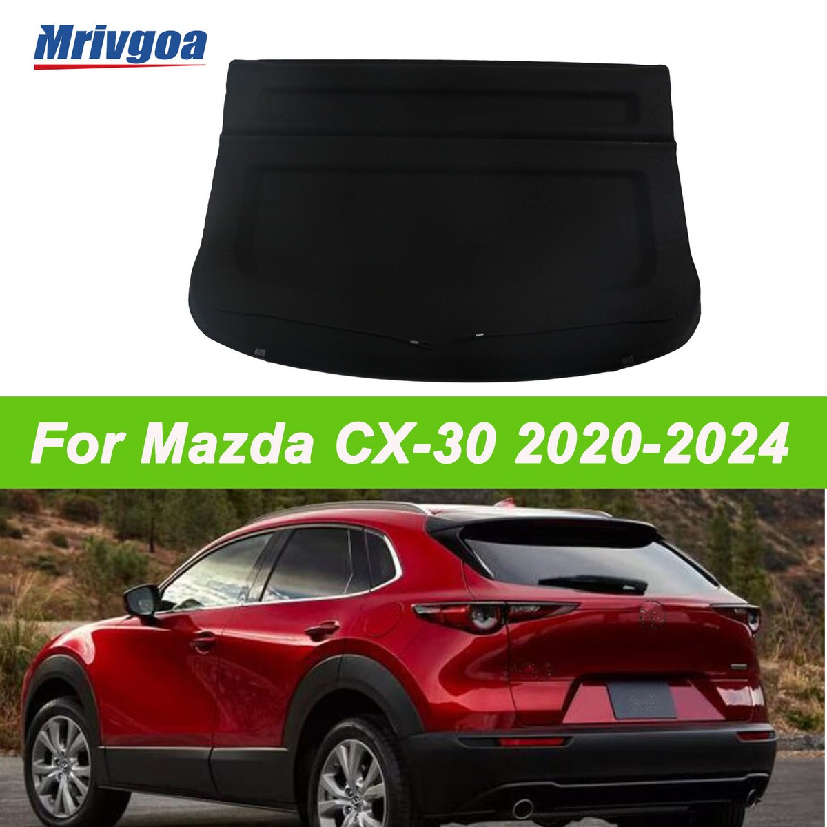 Non-retractable Cargo Cover For 2020-2025 Mazda CX-30 Rear Trunk
