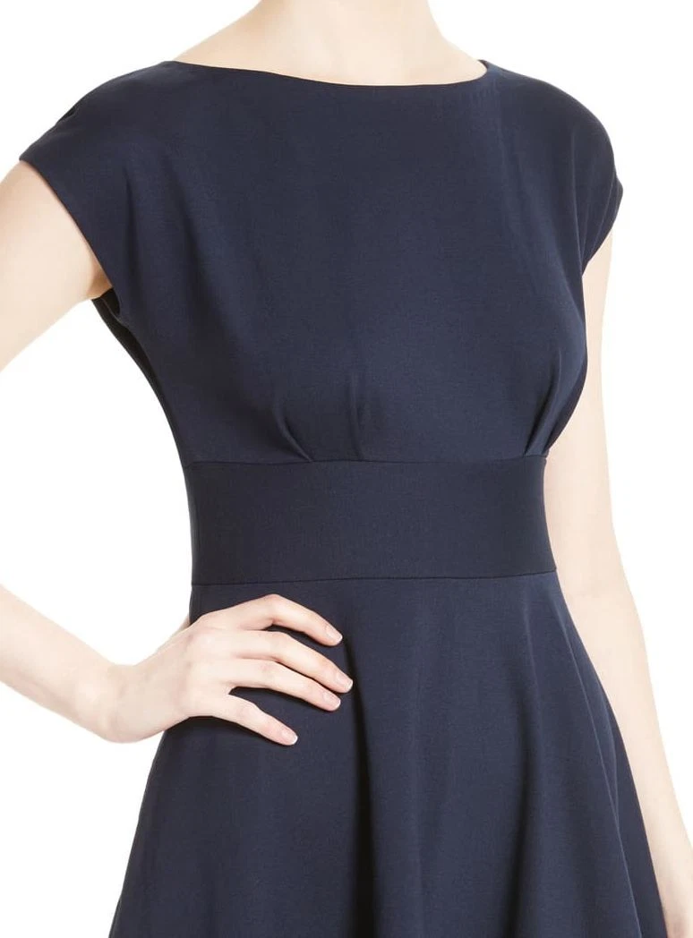 Abito da donna blu Kate Spade collo in barca blu $393 taglia XS