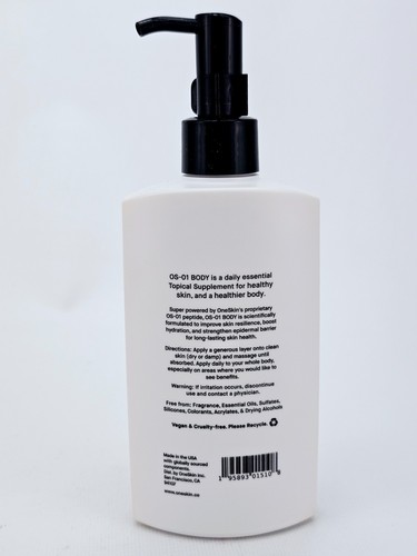 One Skin OS 01 Body Topical Supplement Essential Moisturizer Pump 8.45 oz - Picture 3 of 6