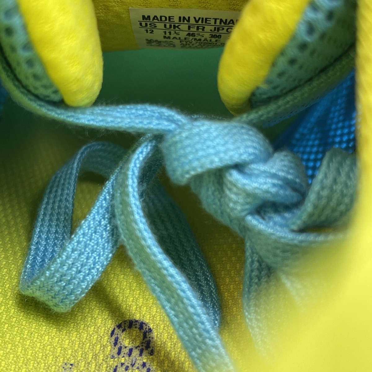 Size 12 - adidas ZX Flux Blue Purple Yellow Suede Leather